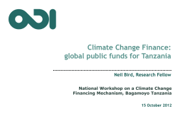 Neil Bird - Climate change international sources