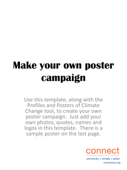 Make your own poster campaign