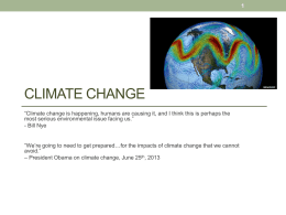 Climate change - Shana M. McDermott, PhD
