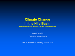 Climate Change in the Nile Basin