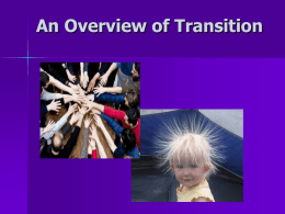 Overview of Transition for Groups