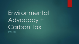 Carbon Tax for New York State - Green Education and Legal Fund