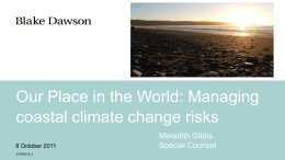 Coastal Climate Change Report