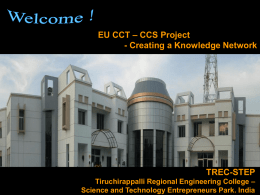 EU CCT CCS Presentation TRECSTEP - 24th Jan