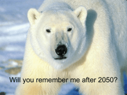 Will you remember us after 2050?