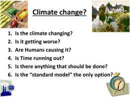 Climate change - Science Leads to God