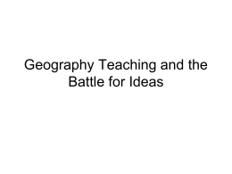 Geography Teaching for what futures?