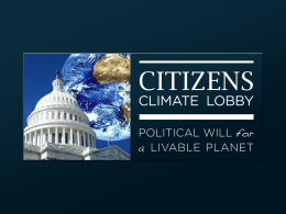 1-8-14 Citizens Climate Lobby Power Point