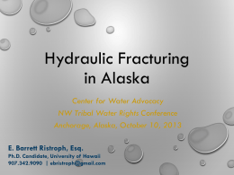 Ristroph Hydraulic Fracturing in Alaska