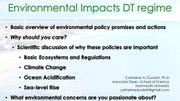 Basic overview of environmental policy promises