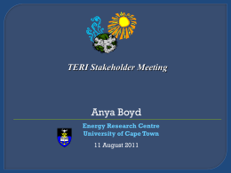 TERI stakeholder meeting_ Anya Boyd_University of Cape Town