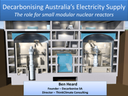 Nuclear Power in South Australia