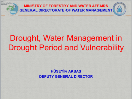 DROUGHT MANAGEMENT Drought Management