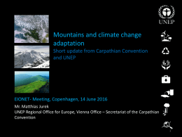climate change and adaptation in targeted mountainous sub