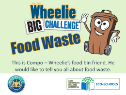Wheelie Big Challenge Food Waste Lesson KS1 - Eco