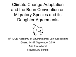 Towards climate change proof international nature conservation law