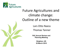 - Future Agricultures Consortium