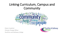 Linking Curriculum, Campus and Community