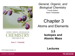 5. Isotopes and Atomic Mass