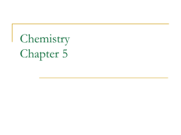 chemistry chapter 5 notes