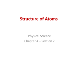 Structure of Atoms