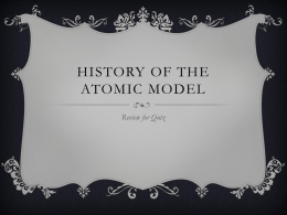 Review History of the Atom