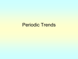 Periodic Trends