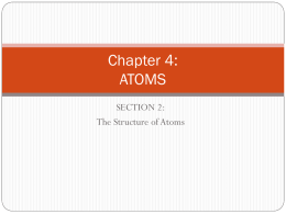Chapter 4: ATOMS