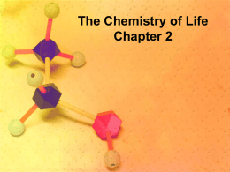 The Chemistry of Life ppt