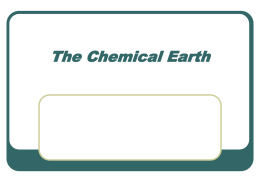 The Chemical Earth