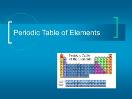 Periodic Table - Jefferson Lab