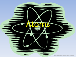 Atoms - 8th Grade Science
