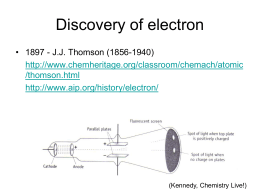 Discovery of electron