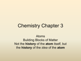 Chemistry Chapter 3
