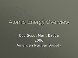 Radiation Overview - American Nuclear Society