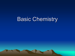 Basic Chemistry - eastmarinedrive