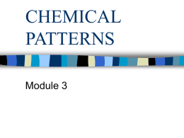 CHEMICAL PATTERNS