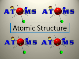 Atomic Structure - Physical Science