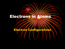 Electrons in Atoms - Brunswick City Schools / Homepage