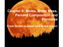 10.2The Mole-Mass Relationship
