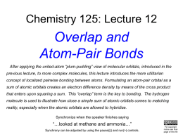 Chem 125 Lecture 10 9/26/07 Preliminary