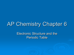 AP Chemistry Chapter 6