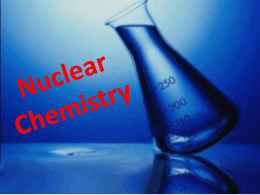 Nuclear Chemistry - Lyme Central School