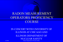 Radon Measurement Operator Proficiency