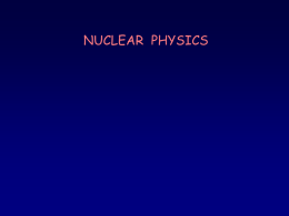 Nuclear Spin - Home - KSU Faculty Member websites