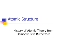 atomic model history