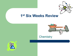 1st Six Weeks Review