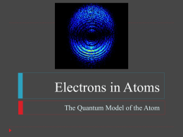 Chapter 4.2 Quantum Models
