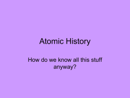 Atomic history powerpoint