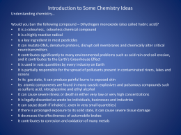 Unit 3 - Section 5.1 Introduction to Chemistry